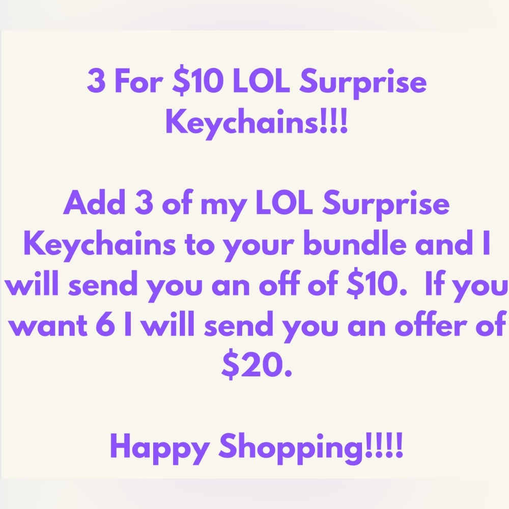 L.O.L. Surprise! Keychains Bundle
